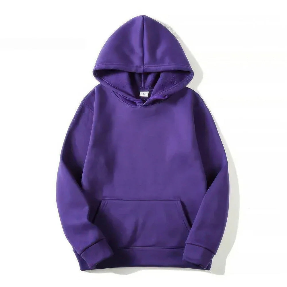 NOUVEAU RICHE Kapuzenpulli mit langen Ärmeln - verstellbare Passform und entspannter Komfort Lila