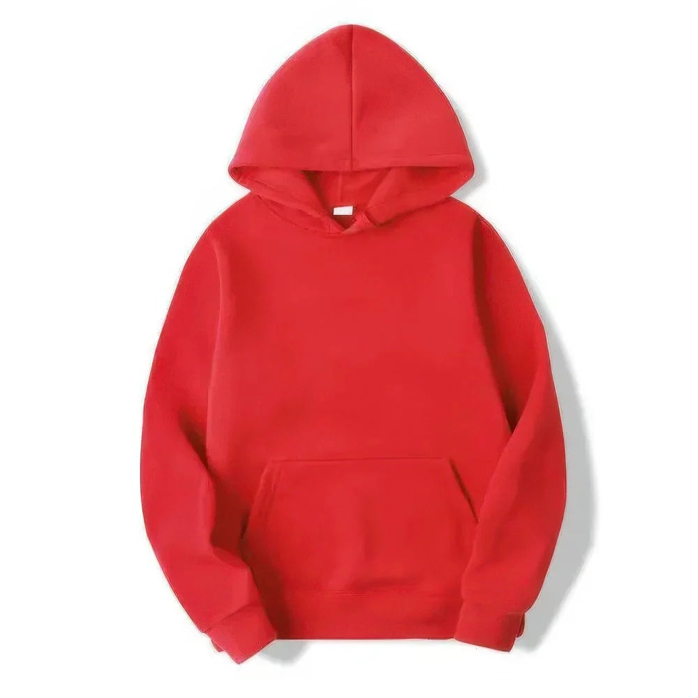 NOUVEAU RICHE Kapuzenpulli mit langen Ärmeln - verstellbare Passform und entspannter Komfort Rot