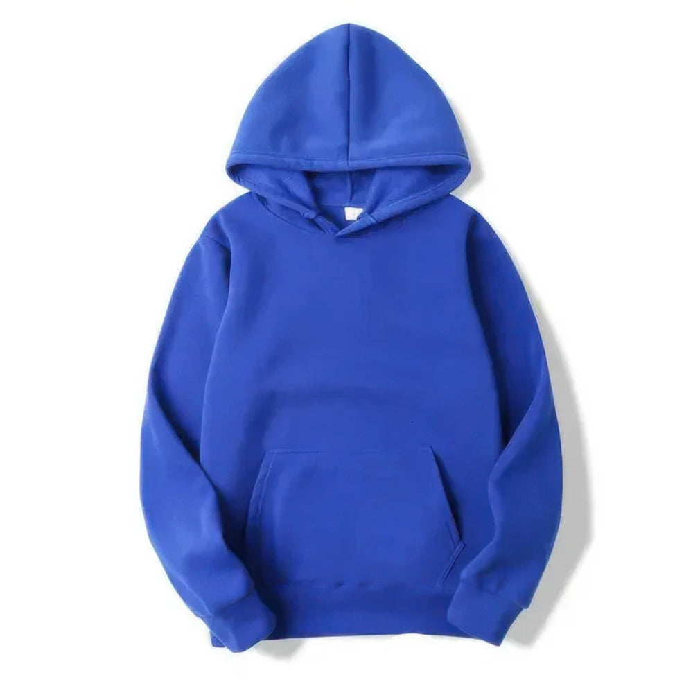 NOUVEAU RICHE Kapuzenpulli mit langen Ärmeln - verstellbare Passform und entspannter Komfort Blau