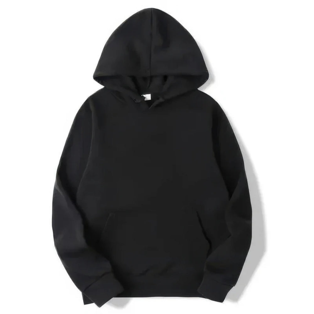 NOUVEAU RICHE Kapuzenpulli mit langen Ärmeln - verstellbare Passform und entspannter Komfort Schwarz