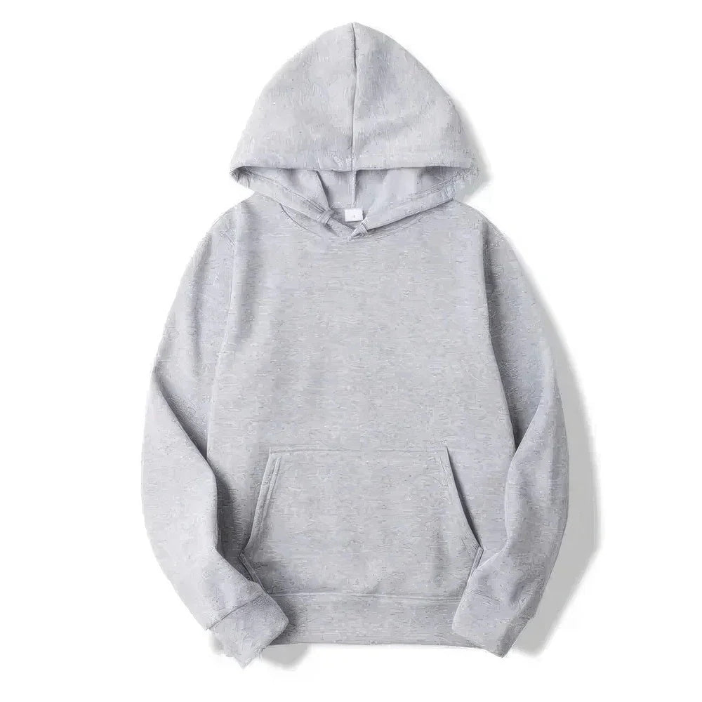 NOUVEAU RICHE Kapuzenpulli mit langen Ärmeln - verstellbare Passform und entspannter Komfort Grau