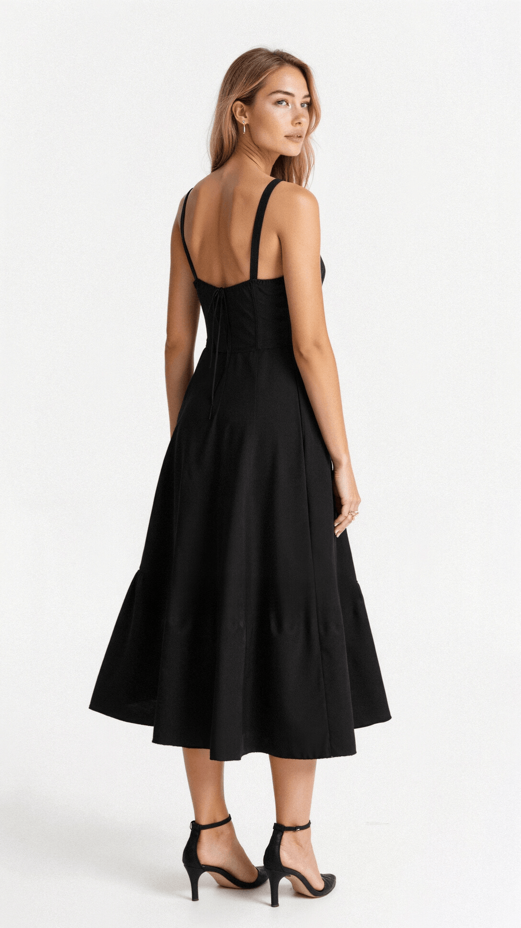 NOUVEAU RICHE Vyssion | Damen Midikleid – Formgebendes Korsett-Design, Elegante Silhouette & Sinnliche Ausstrahlung
