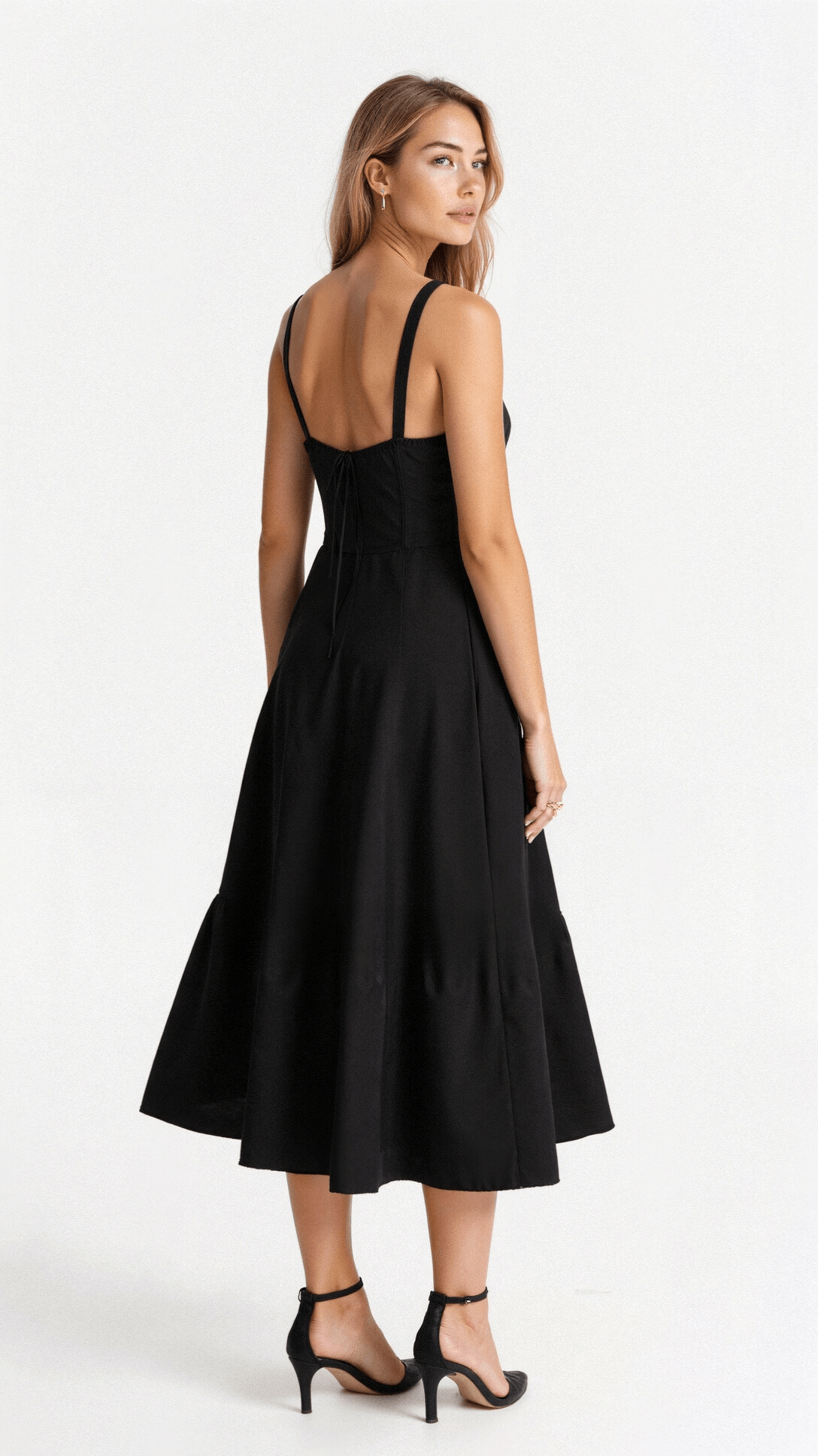 NOUVEAU RICHE Vyssion | Damen Midikleid – Formgebendes Korsett-Design, Elegante Silhouette & Sinnliche Ausstrahlung