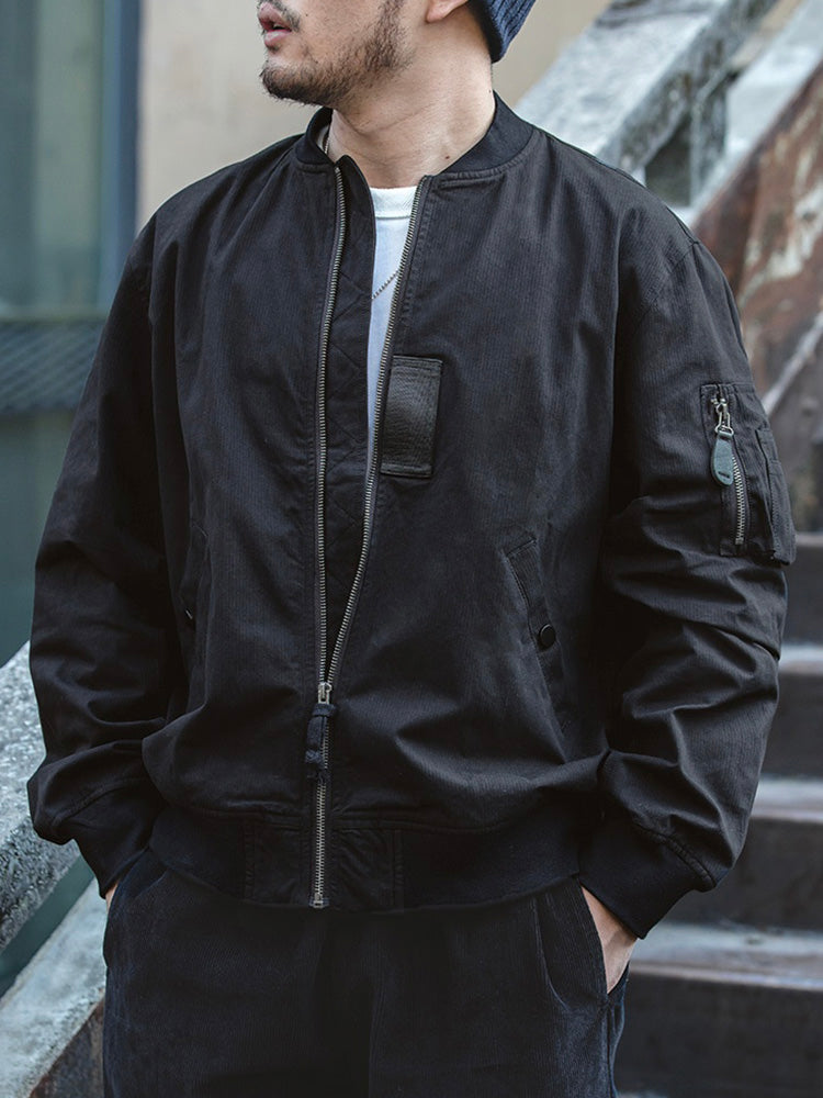 NOUVEAU RICHE Klassische Militär Fliegerjacke Aus Nachhaltigem Material Mit Leichter Struktur Und Stilvollem Design für Herren