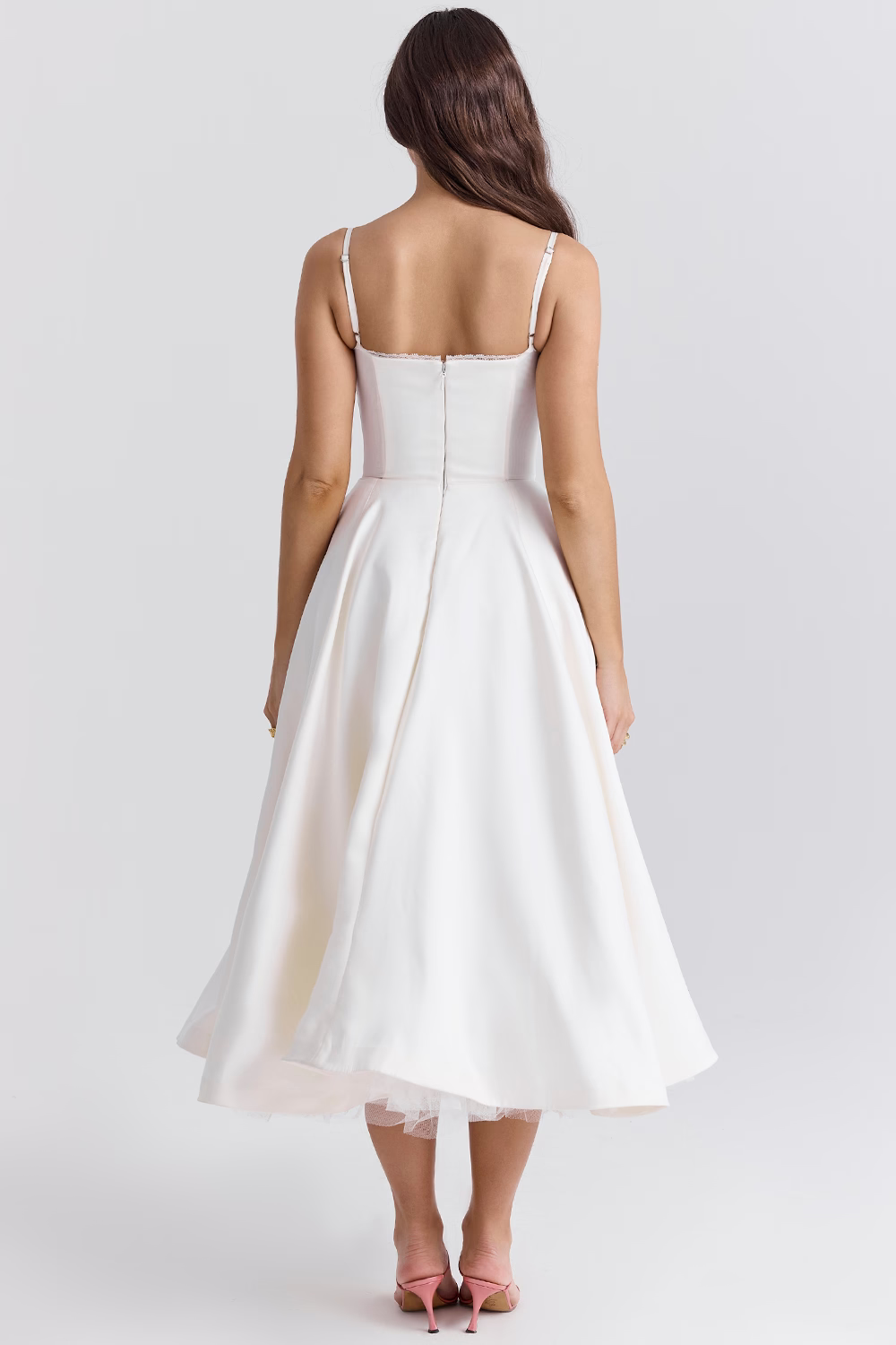 NOUVEAU RICHE Kleid Schlankmachendes Herzogssatin Powermesh Taillekomfort