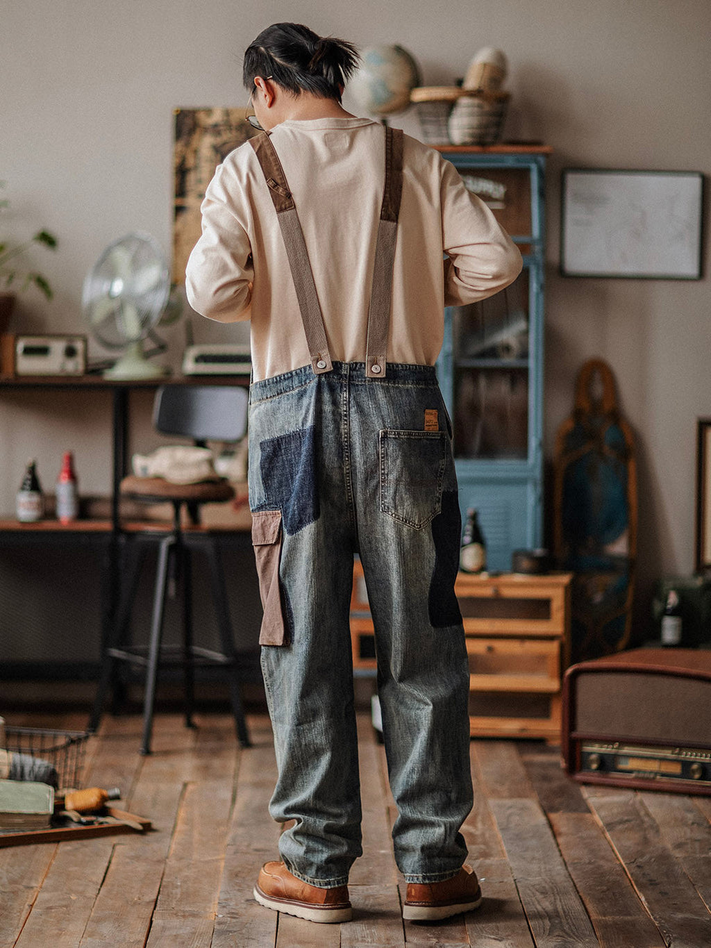 NOUVEAU RICHE Kontrastierender Herren Jeans Overall Klassischer Schnitt Vielseitig Bequem Für Elegante Und Legere Anlässe