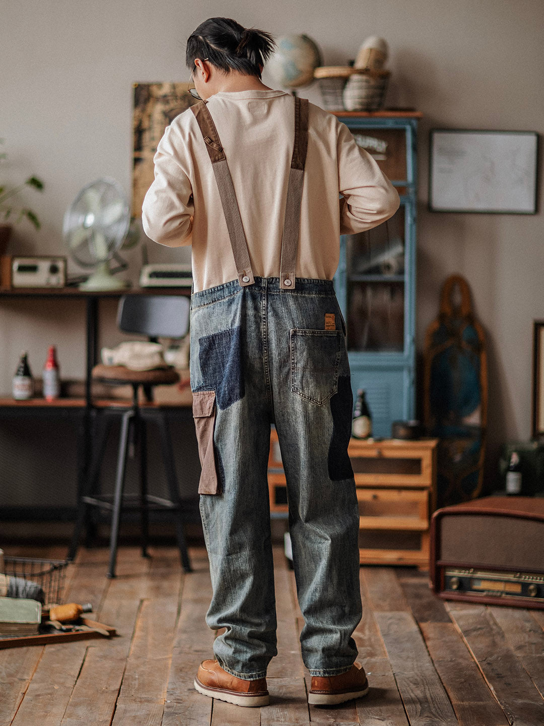 NOUVEAU RICHE Kontrastierender Herren Jeans Overall Klassischer Schnitt Vielseitig Bequem Für Elegante Und Legere Anlässe