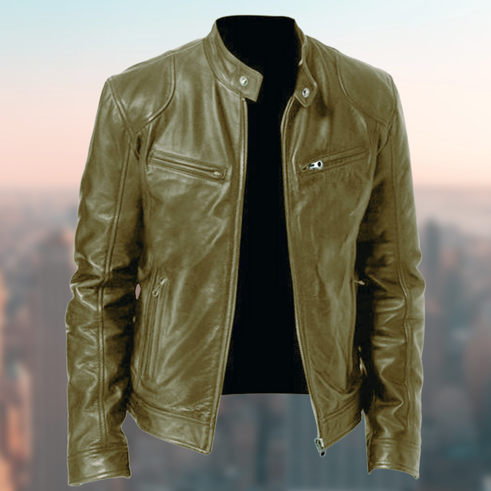 NOUVEAU RICHE Hochwertige und elegante Lederjacke für Herren