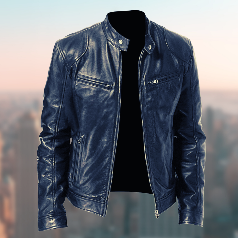 NOUVEAU RICHE Hochwertige und elegante Lederjacke für Herren
