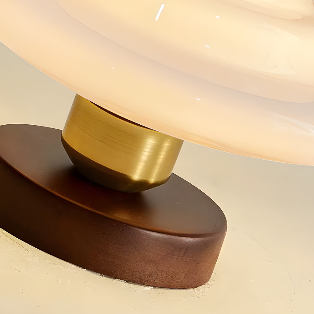 NOUVEAU RICHE Deckenleuchte aus Holz und Glas – Skandinavische Deckenlampe mit E27 & LED-Leuchtmittel, für Flur, Küche & Esszimmer, 3 Grössen