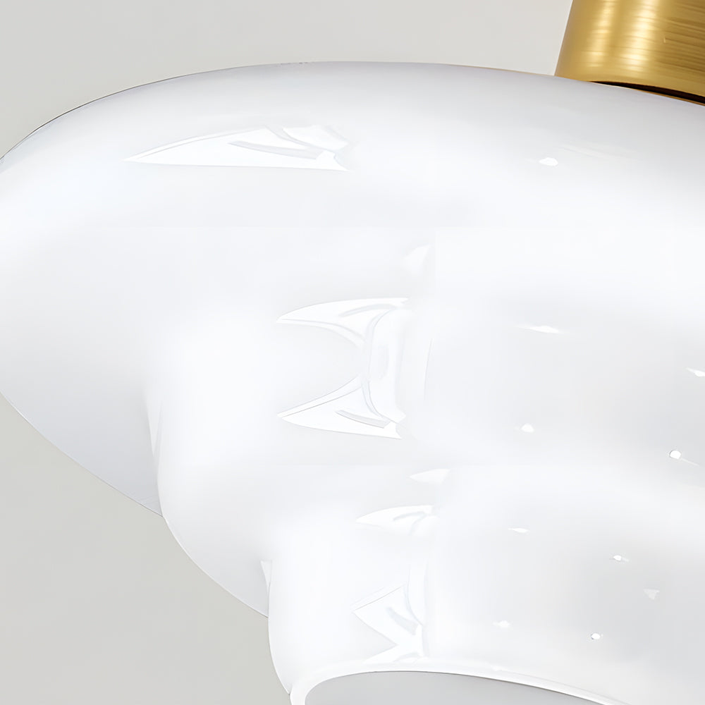 NOUVEAU RICHE Deckenleuchte aus Holz und Glas – Skandinavische Deckenlampe mit E27 & LED-Leuchtmittel, für Flur, Küche & Esszimmer, 3 Grössen