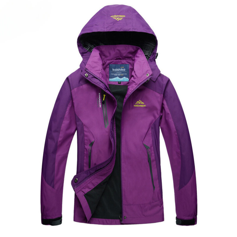 NOUVEAU RICHE Damenjacke Wasserdicht Atmungsaktiv Für Jedes Wetter Lila