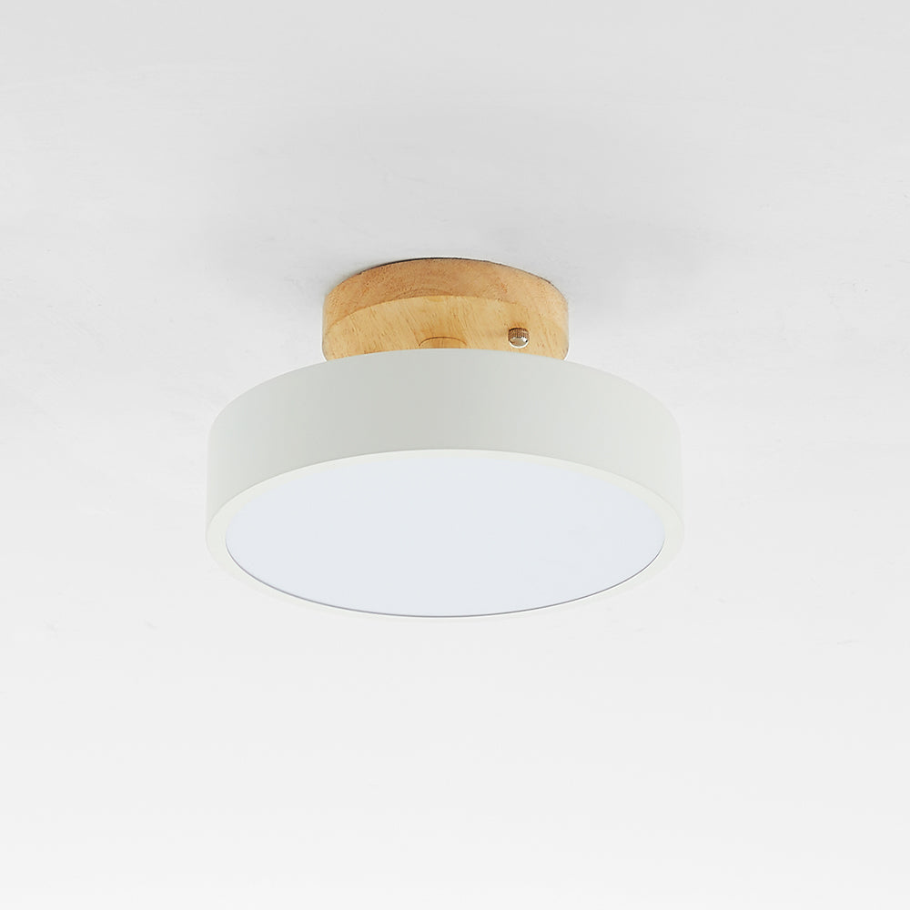 NOUVEAU RICHE Moderne LED-Deckenleuchte – Deckenlampe aus Holz & Acryl für Schlafzimmer, Esszimmer & Wohnzimmer, 5 Farben – LunaLux