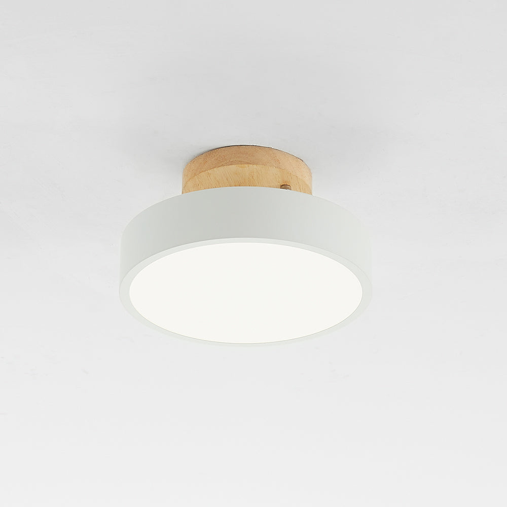 NOUVEAU RICHE Moderne LED-Deckenleuchte – Deckenlampe aus Holz & Acryl für Schlafzimmer, Esszimmer & Wohnzimmer, 5 Farben – LunaLux