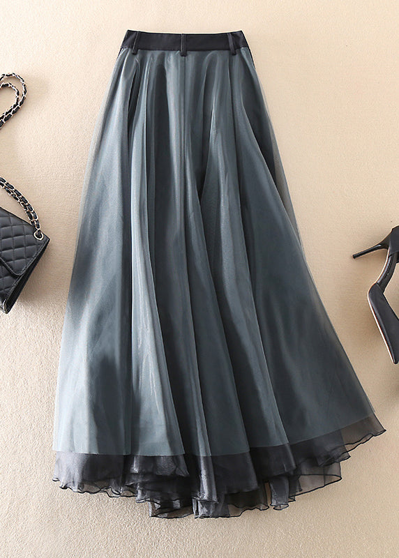 NOUVEAU RICHE Langer Netzrock Mit Hoher Taille Für Damen Eleganter Transparenter Stoff Für Jedes Event
