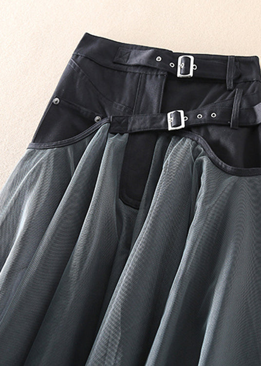 NOUVEAU RICHE Langer Netzrock Mit Hoher Taille Für Damen Eleganter Transparenter Stoff Für Jedes Event