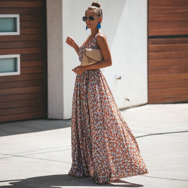 NOUVEAU RICHE Langes Bohemian Chic Maxikleid Für Elegante Anlässe