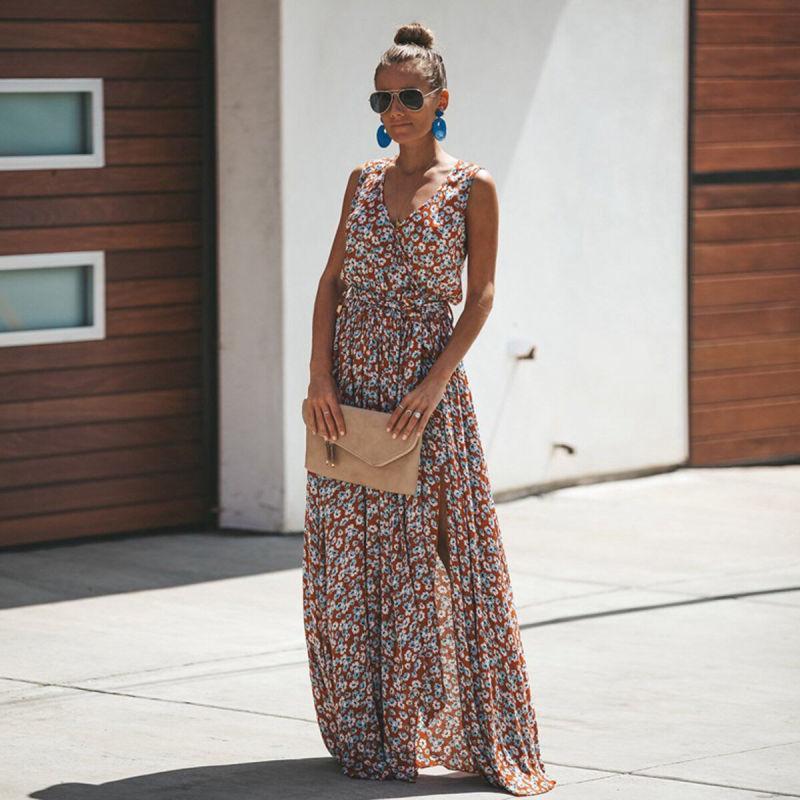 NOUVEAU RICHE Langes Bohemian Chic Maxikleid Für Elegante Anlässe
