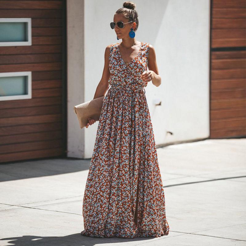 NOUVEAU RICHE Langes Bohemian Chic Maxikleid Für Elegante Anlässe