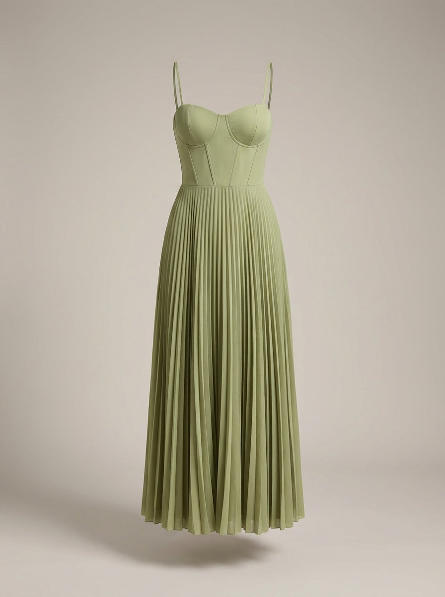 NOUVEAU RICHE Zoho | Langes Kleid für Damen - Maxi-Abendkleid mit Korsett und eleganter Passform