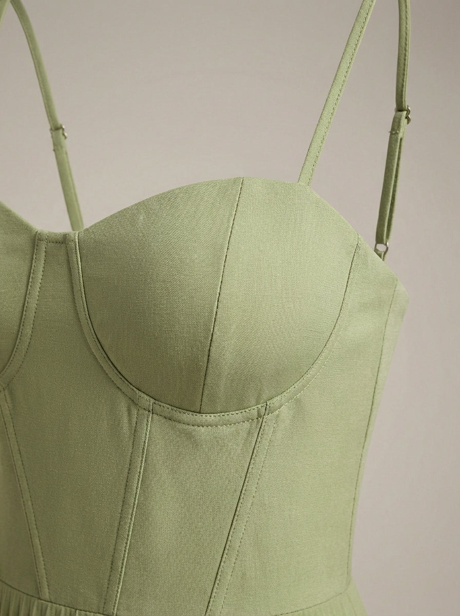 NOUVEAU RICHE Zoho | Langes Kleid für Damen - Maxi-Abendkleid mit Korsett und eleganter Passform