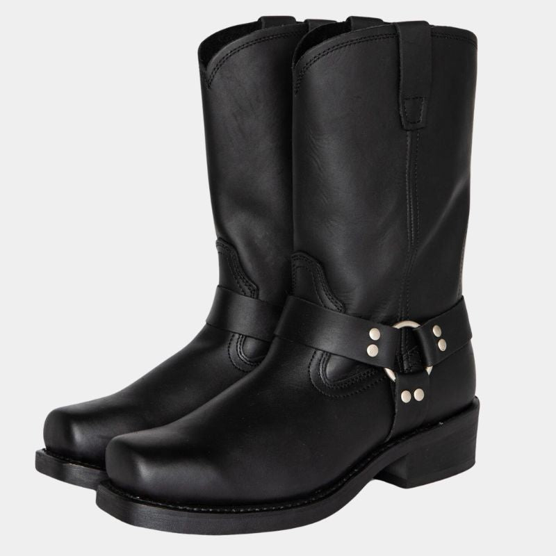 NOUVEAU RICHE Langlebige Cowboystiefel Vintage Leder Zeitlos Für Damen