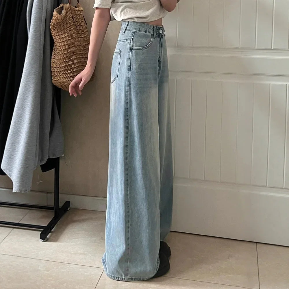 NOUVEAU RICHE Damen Lässige Mom-Jeans Mit Lockerer Passform Vielseitige Einsatzmöglichkeiten
