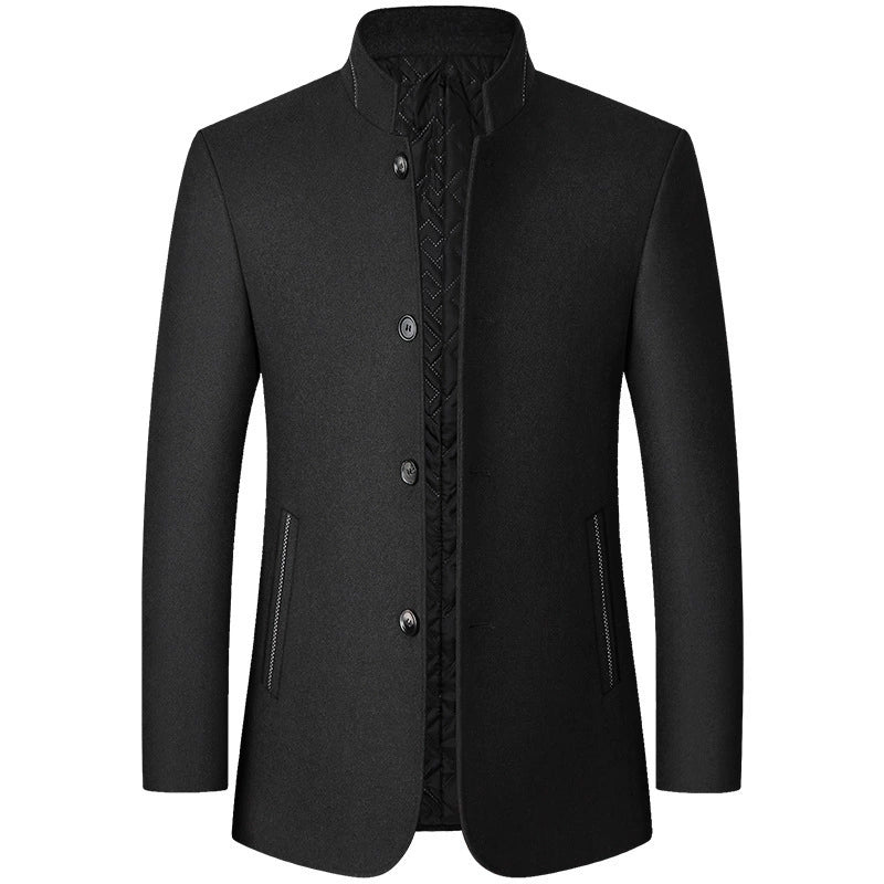 NOUVEAU RICHE Lässige Trenchcoatjacke für Herren Schwarz