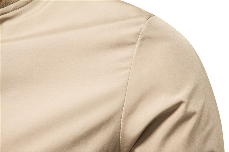 NOUVEAU RICHE Lässige Winddichte Herrenjacke Mit Stehkragen Und Reißverschluss Für Freizeit Und Outdoor Aktivitäten