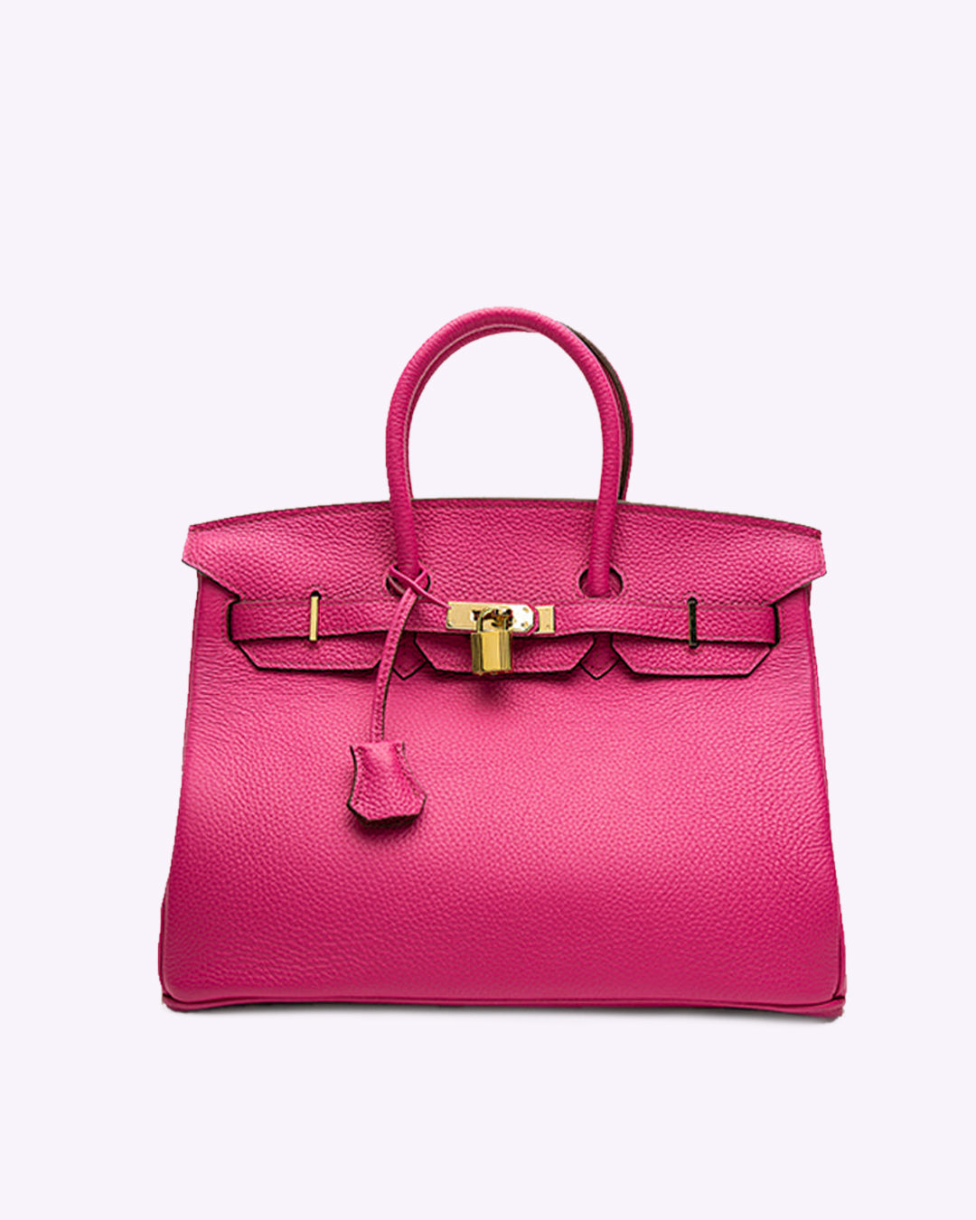 NOUVEAU RICHE Lederhandtasche Geräumiger Innenraum Vielseitig Praktisch Rosa