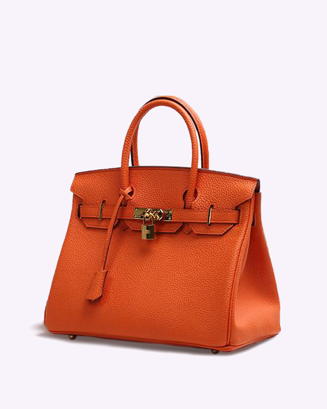 NOUVEAU RICHE Lederhandtasche Geräumiger Innenraum Vielseitig Praktisch Orange