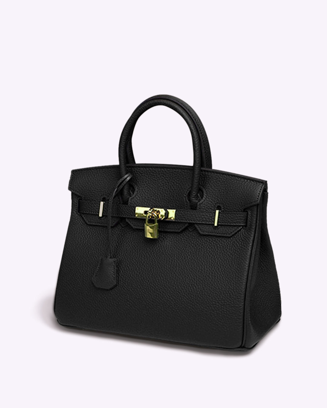 NOUVEAU RICHE Lederhandtasche Geräumiger Innenraum Vielseitig Praktisch Schwarz