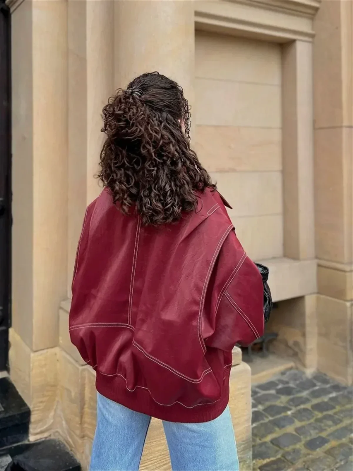 NOUVEAU RICHE Lederjacke Robustes Leder Vielseitiger Tragekomfort