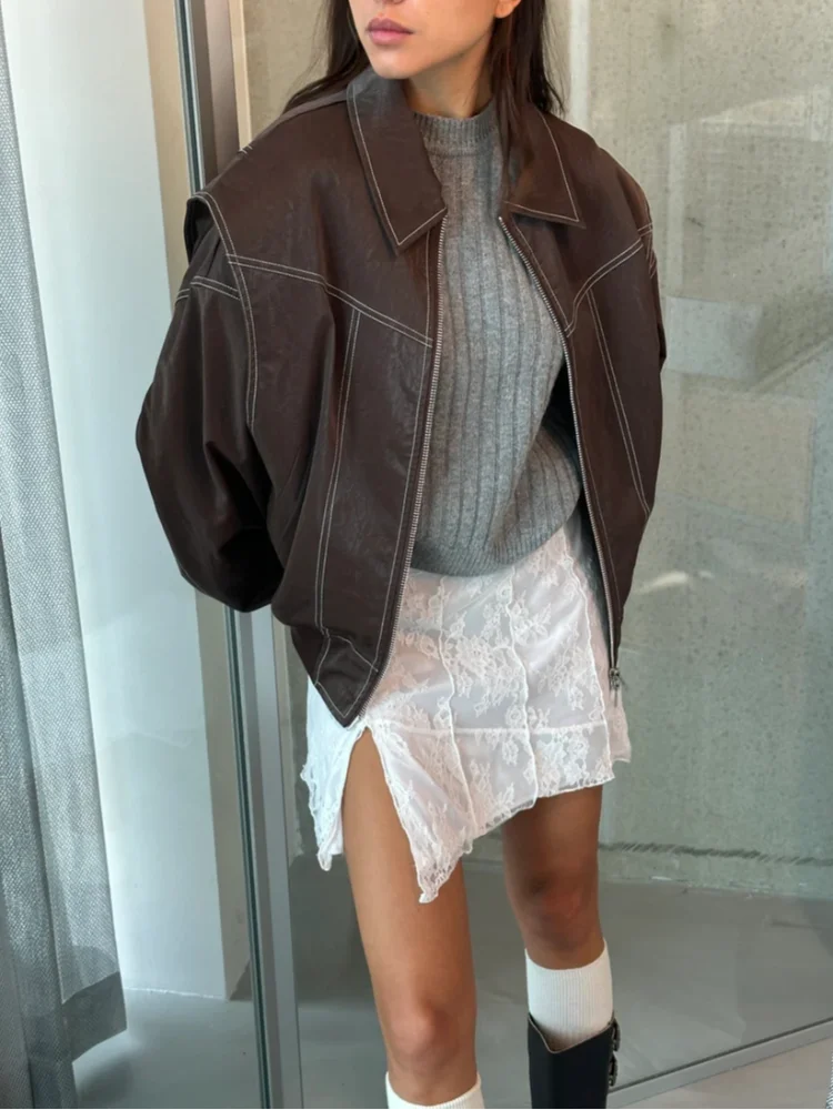 NOUVEAU RICHE Lederjacke Robustes Leder Vielseitiger Tragekomfort