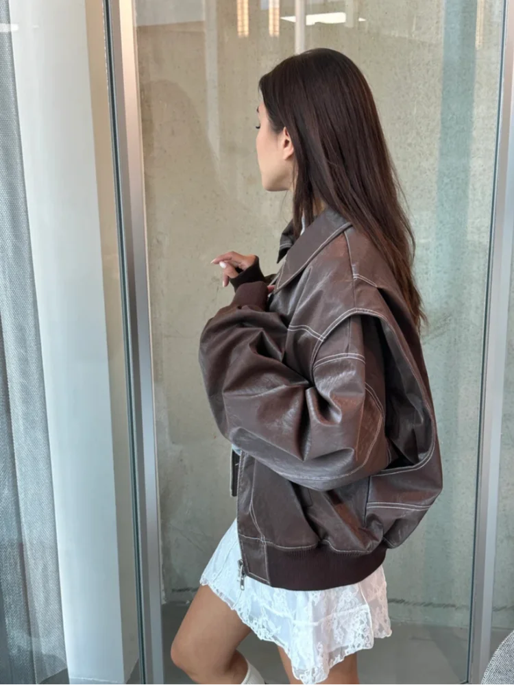 NOUVEAU RICHE Lederjacke Robustes Leder Vielseitiger Tragekomfort