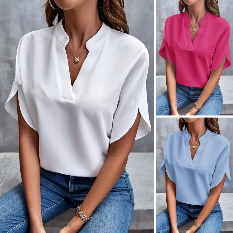 NOUVEAU RICHE Leichte Damen Sommerbluse Aus Luftigem Stoff Für Büro