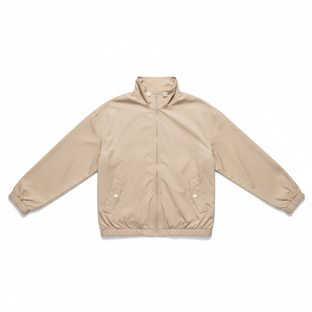 NOUVEAU RICHE Damen Leichte Übergangsjacke Mit Stehkragen Und Zipper Windbreaker