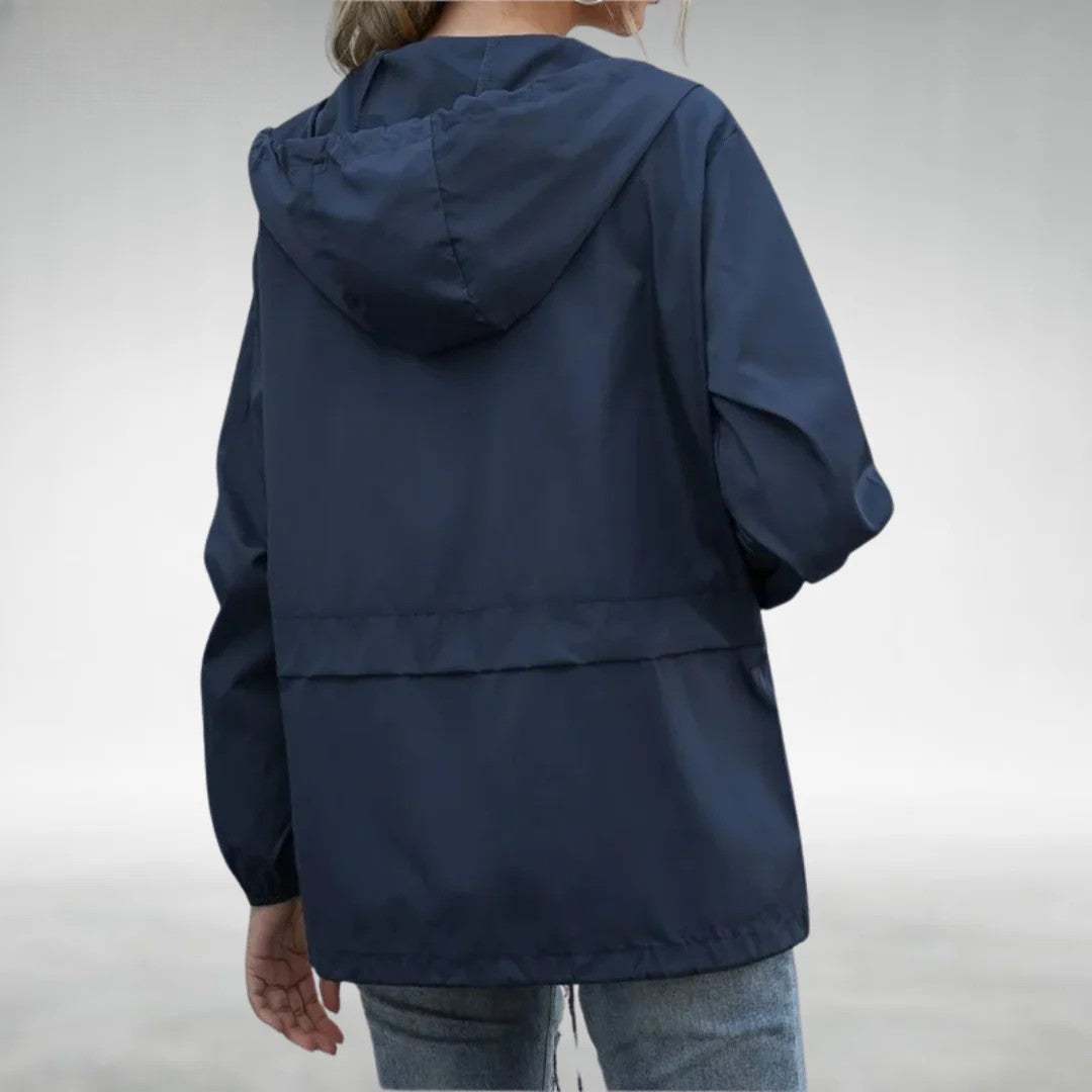 NOUVEAU RICHE Damen Leichte Übergangsjacke Mit Kapuze Schutz Und Bewegungsfreiheit