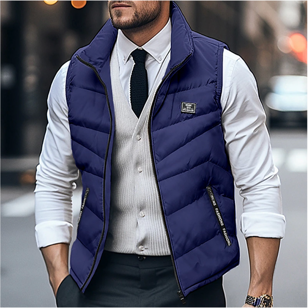 NOUVEAU RICHE Leichter Unisex Bodywarmer aus Atmungsaktivem Polyester – Ideal für Outdoor-Aktivitäten Marineblau