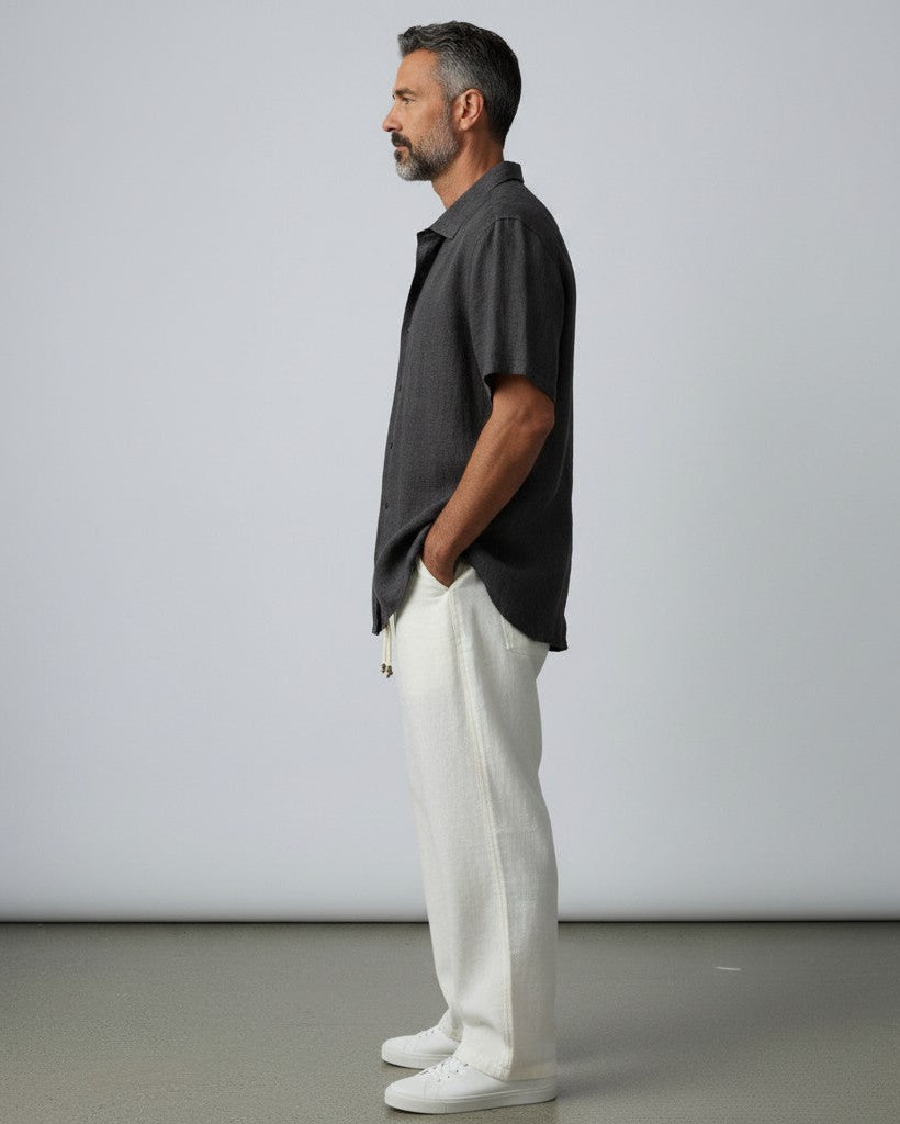 NOUVEAU RICHE Herren Leinenhemd atmungsaktiv – Lässiger Look für warme Tage