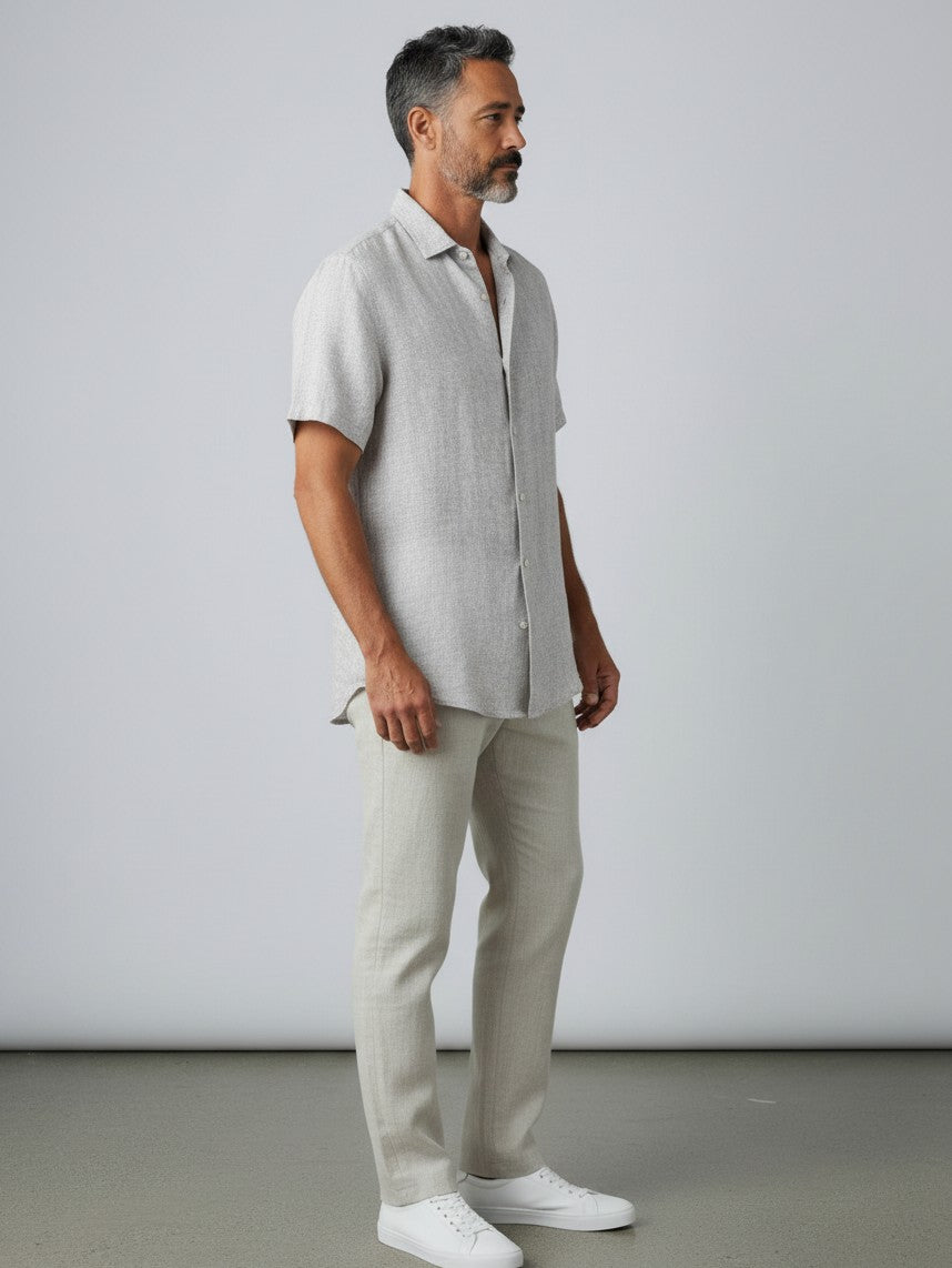 NOUVEAU RICHE Herren Leinenhemd atmungsaktiv – Lässiger Look für warme Tage
