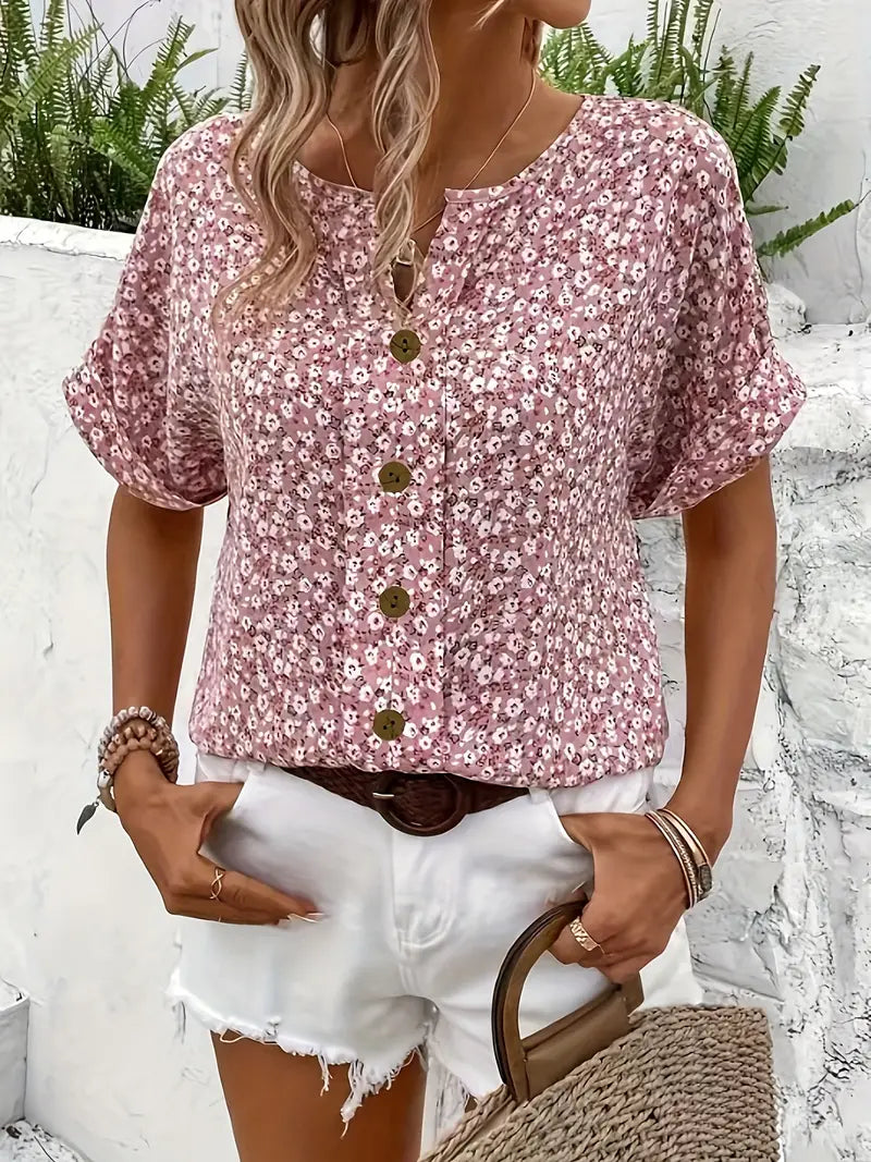 NOUVEAU RICHE Flora | Damen Sommeroberteil – Kurzer Schnitt, Leichtes Material & Luftiges Design