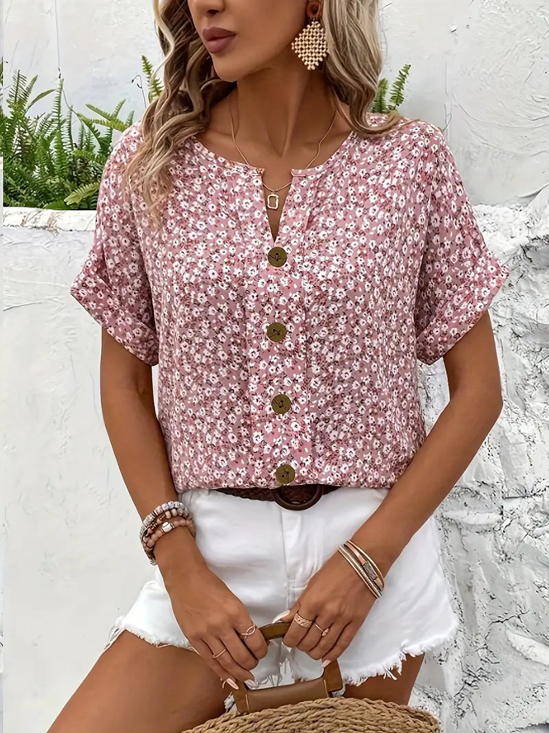 NOUVEAU RICHE Flora | Damen Sommeroberteil – Kurzer Schnitt, Leichtes Material & Luftiges Design