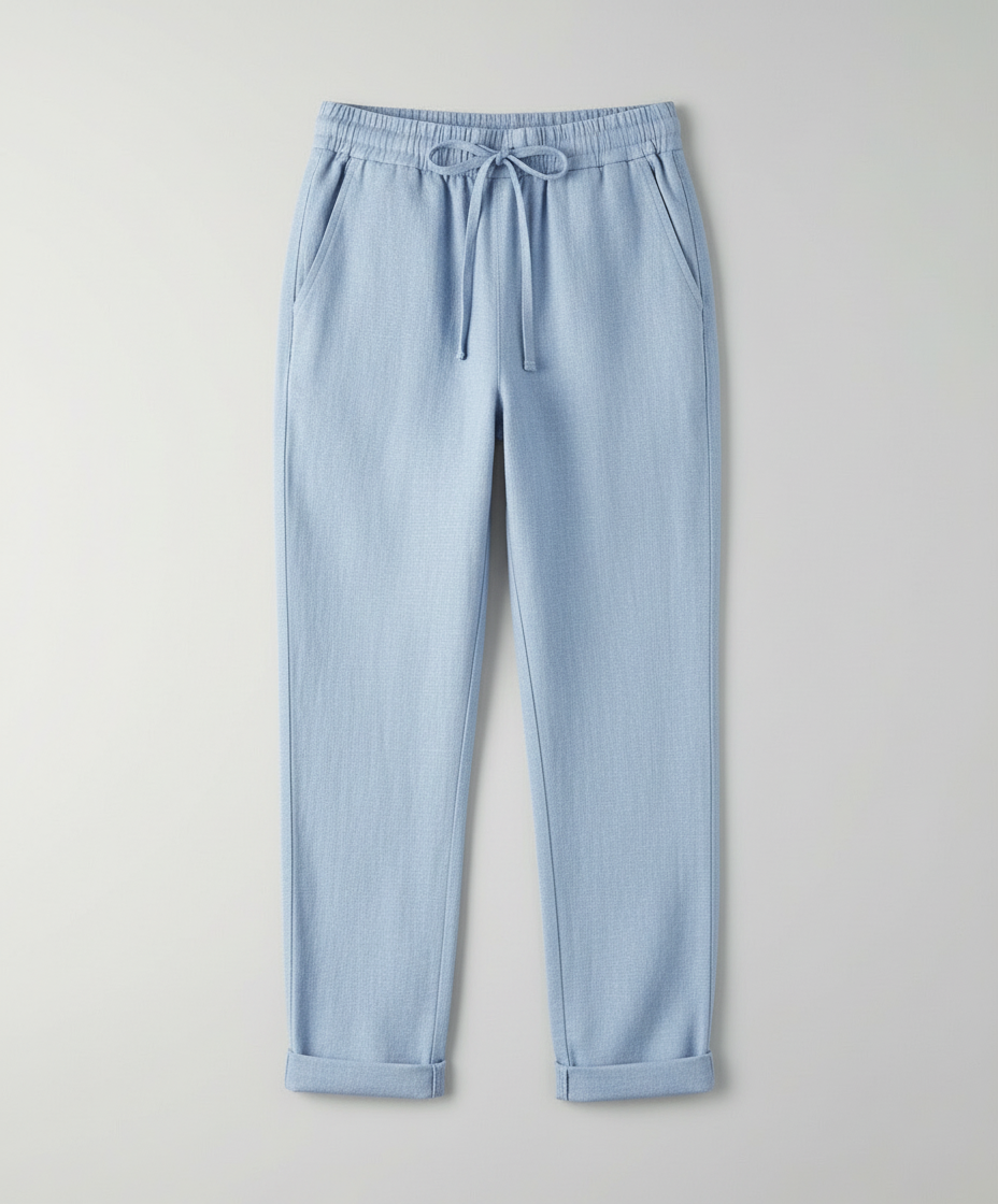 NOUVEAU RICHE Passion | Luftige und elegante Damen Leinenhose Blau