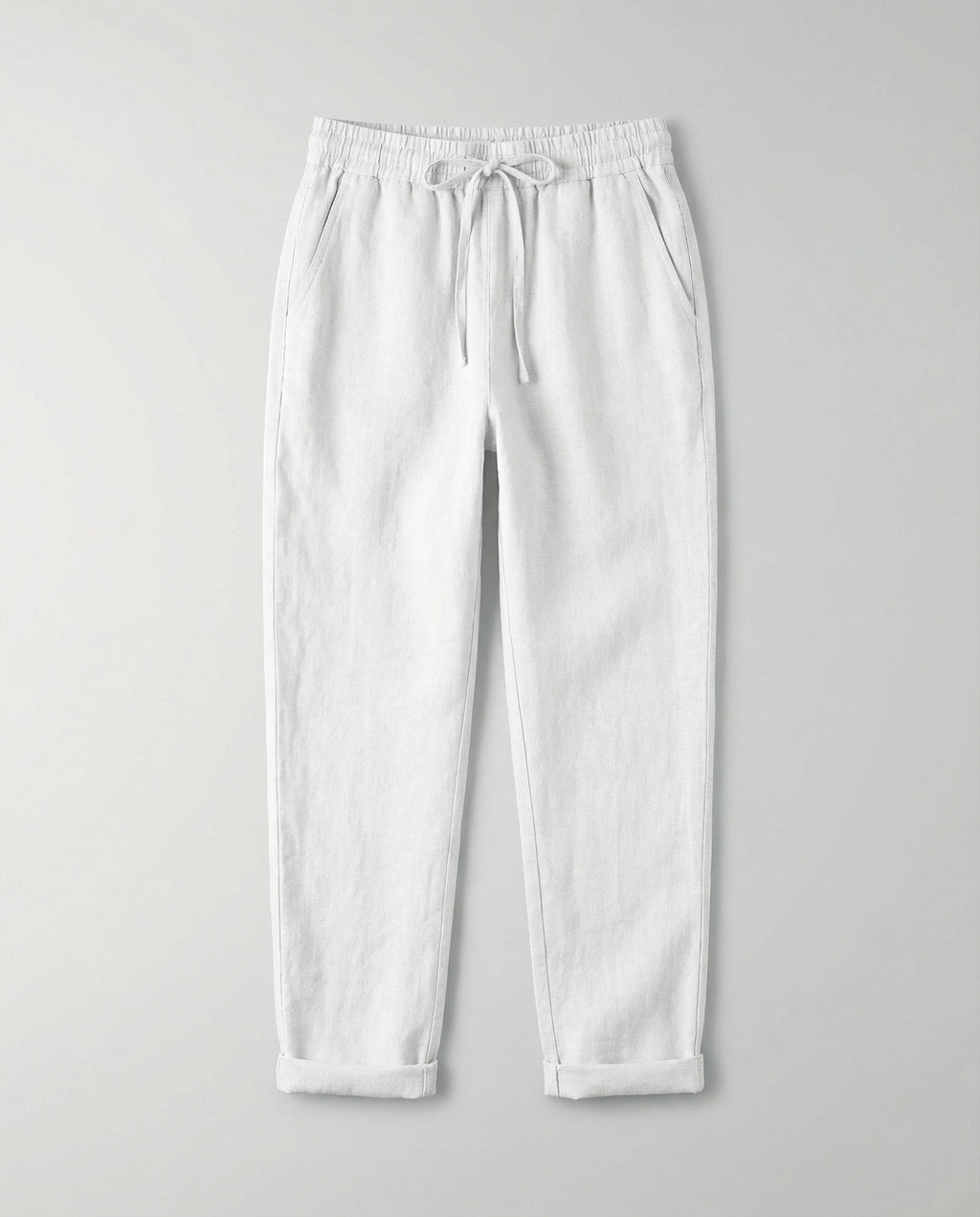 NOUVEAU RICHE Passion | Luftige und elegante Damen Leinenhose Weiß