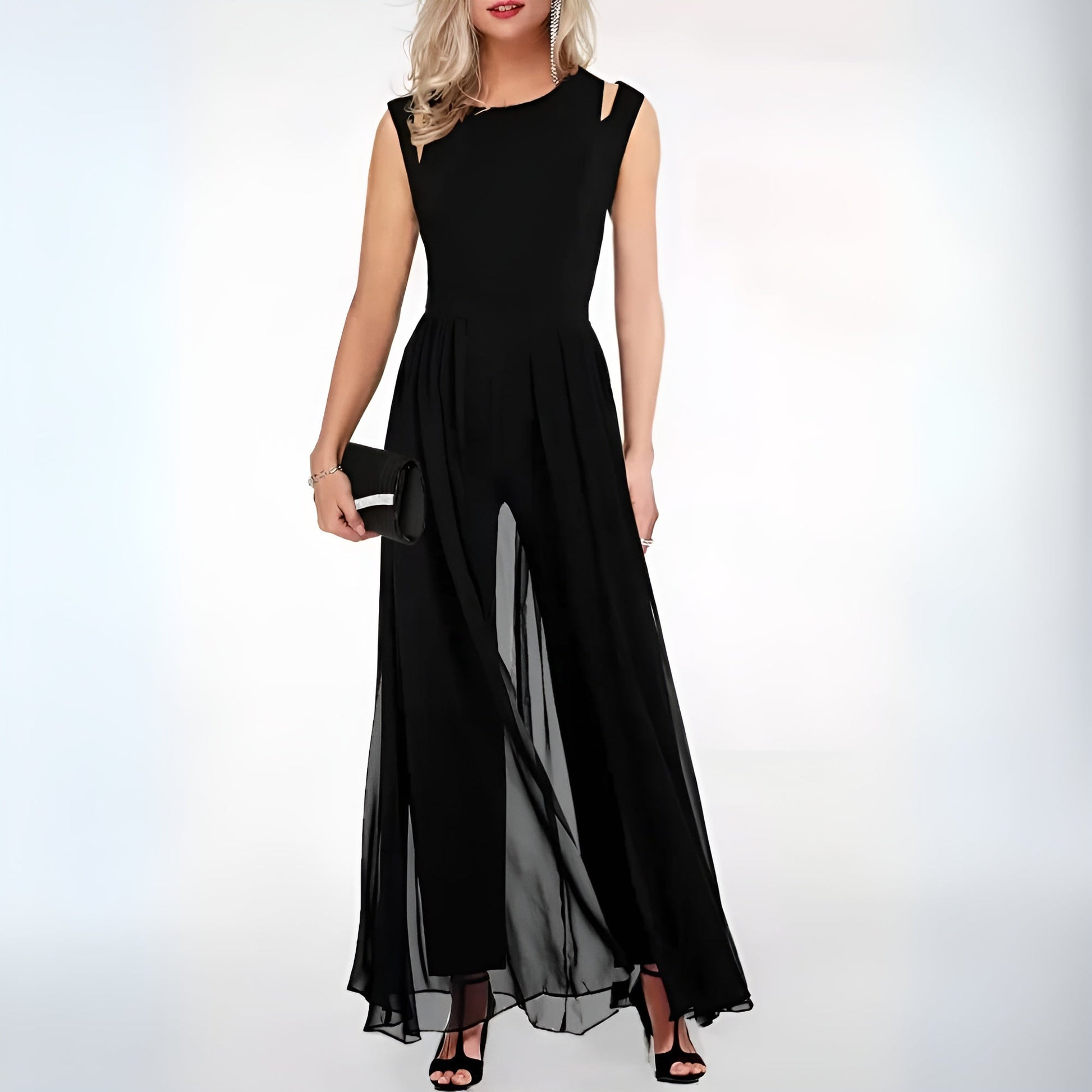 NOUVEAU RICHE Zahara | Trendiger Damen-Jumpsuit Schwarz