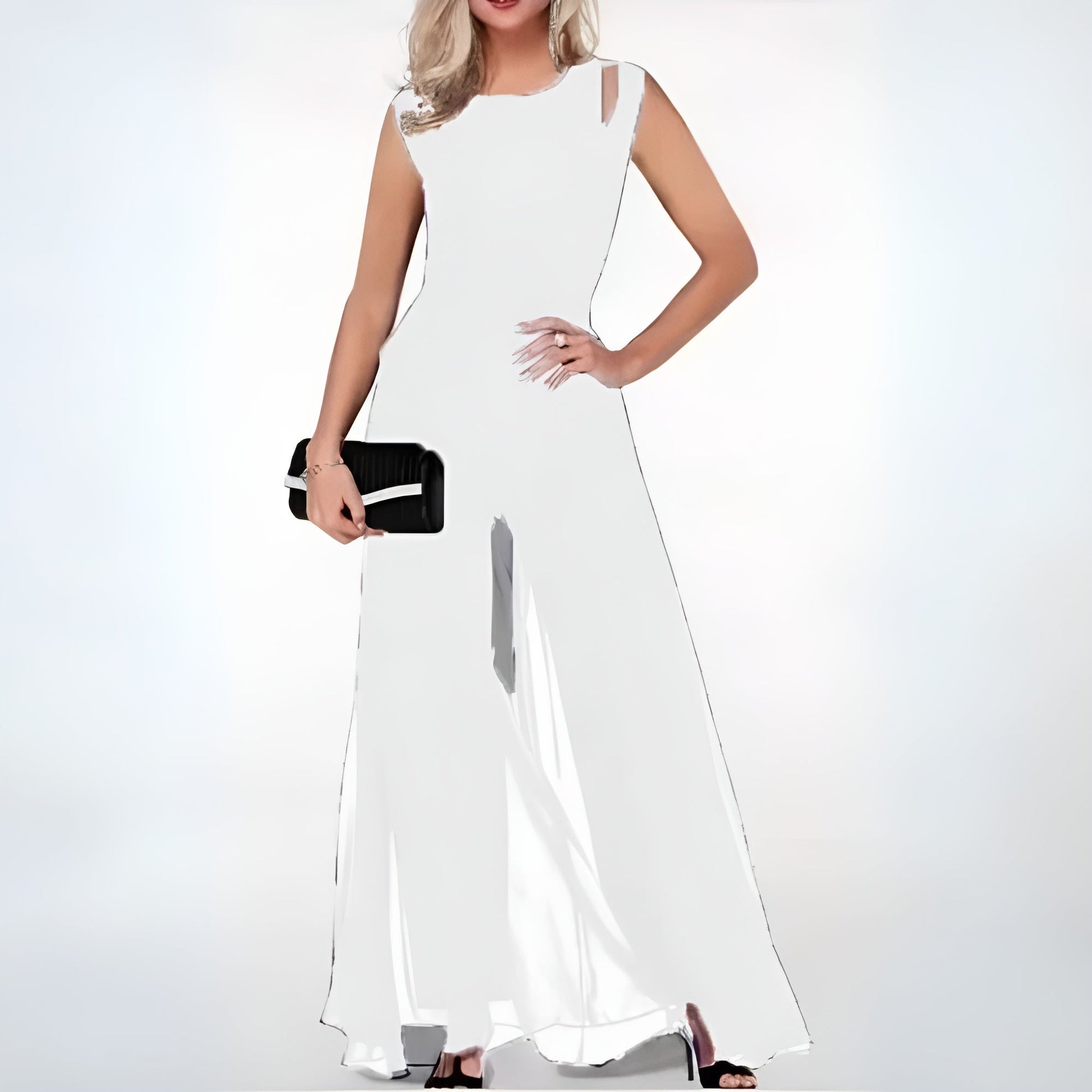NOUVEAU RICHE Zahara | Trendiger Damen-Jumpsuit Weiß