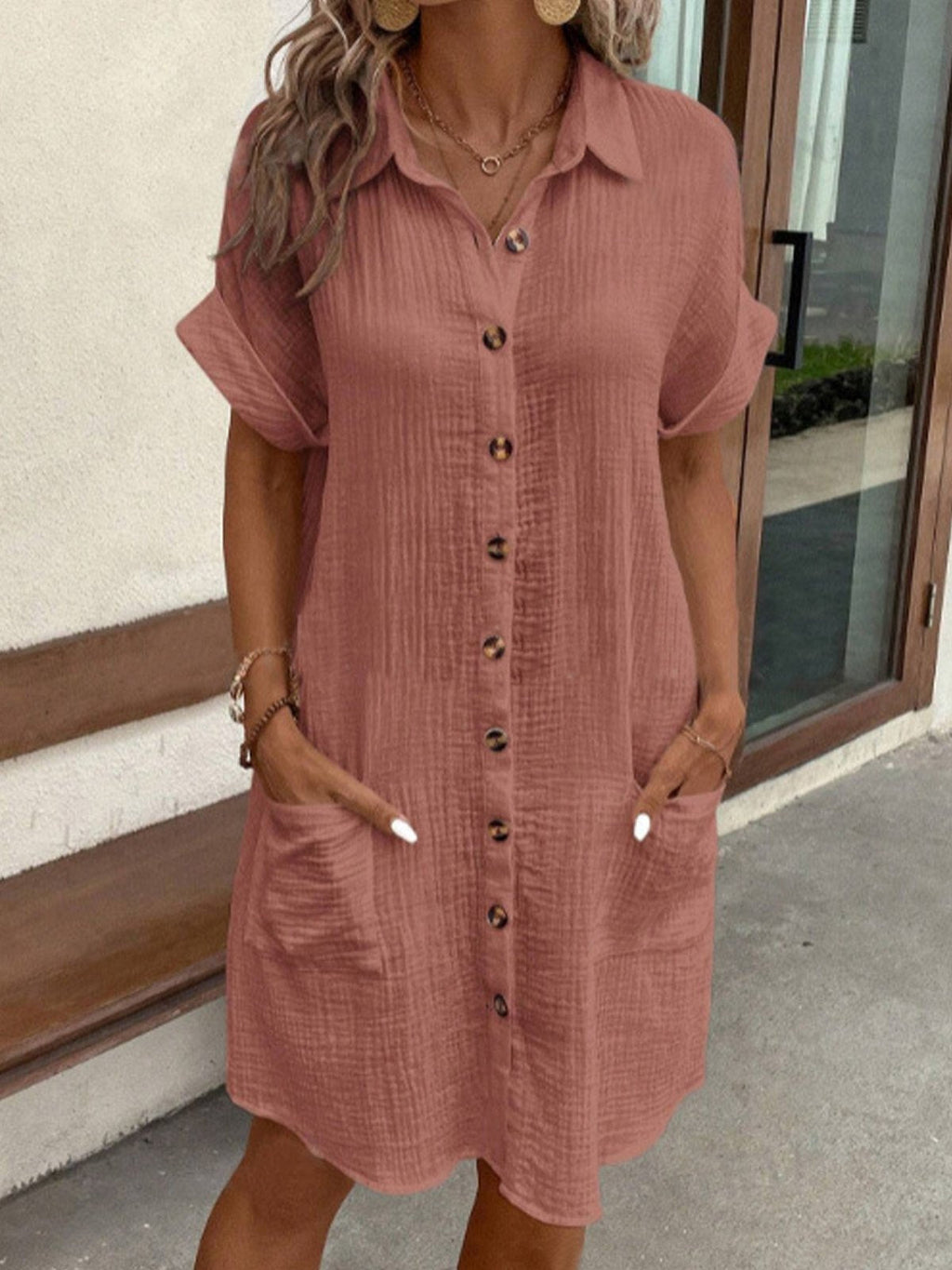 NOUVEAU RICHE Amore | Trendiges Damenkleid für den Sommer Rosa