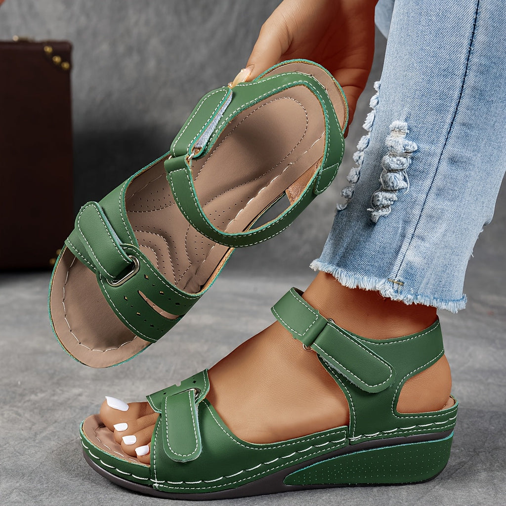 NOUVEAU RICHE Chāme | Elegante Damen Sandalen für Komfort und Stil Grün