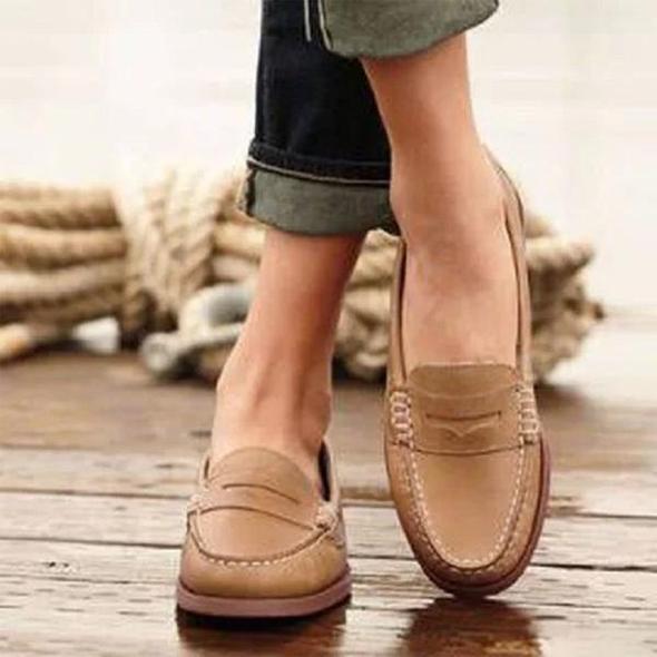 NOUVEAU RICHE Bequeme Loafer-Schuhe für Damen – Stilvolle und vielseitige Damenloafers für jeden Anlass Khaki